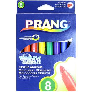 Prang 80680 Vaskbare mark?rer otte forskellige farver 8/s?t