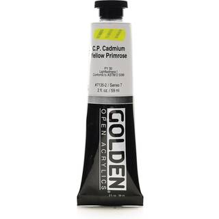 ?ben langsomt?rrende akryl af Golden Cadmium Yellow Primrose 2 fl oz. R?r professionel akrylmaling semi-opaque