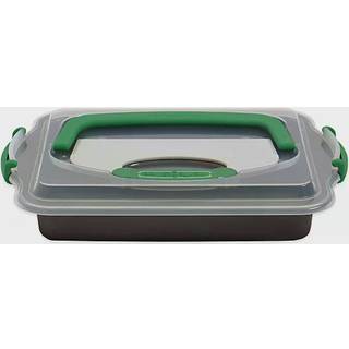 Berghoff Perfect Slice 9 """" X 13 'tomme kagepande med d?kning og perfekt sk?ringsv?rkt?j. Opretter perfekte dele af din bagning og ferie retter.