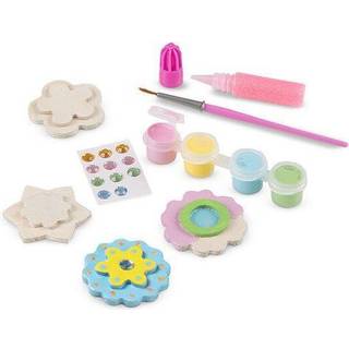 Melissa & Doug skabt af mig! Blomstertræmagneter håndværkssæt (4 design 4 maling klistermærker glitter lim)