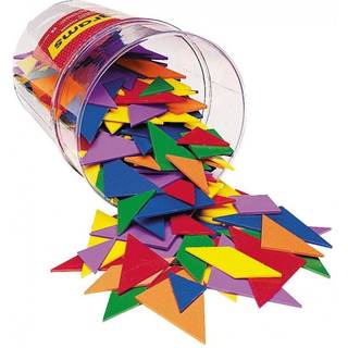Tangrams Brikker fra Learning Resources - 6 farver.