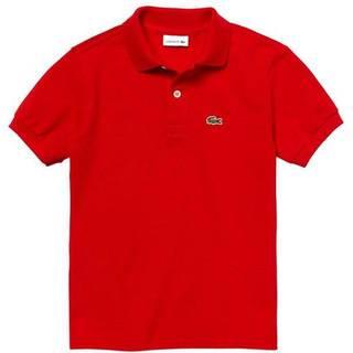 Lacoste drenge lacoste kort ?rme klassisk pique polo shirt r?d 2t os