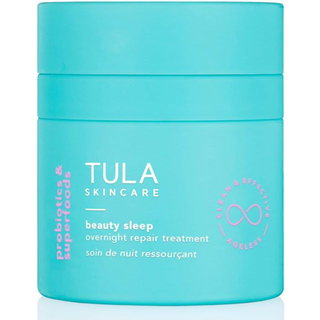 Tula Skin Care Beauty Sleep Overnight Repair Treatment - Anti -Aging Night Cream indeholder naturlige peptider AHAS Retinol C -vitamin for at red