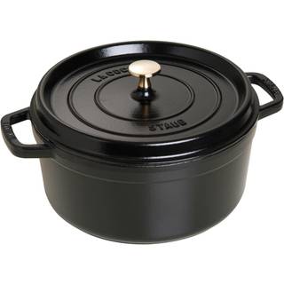 Staub - La Cocotte Rund Gryta Ø 26 cm - White Truffle - Gryder og kasseroller - Hvid