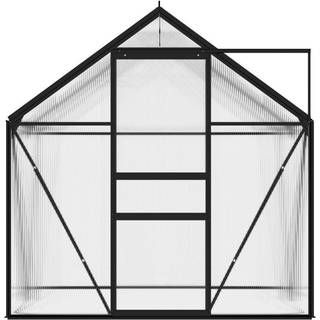 drivhus 2,47 m² aluminium antracitgrå