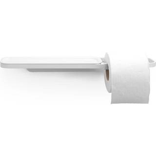 Toiletrullerholder m. hylde Mineral Fresh White