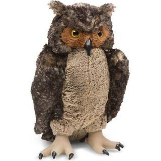 Melissa & Doug Giant Owl - Livagtige udstoppede dyr (17 tommer h?j) brun