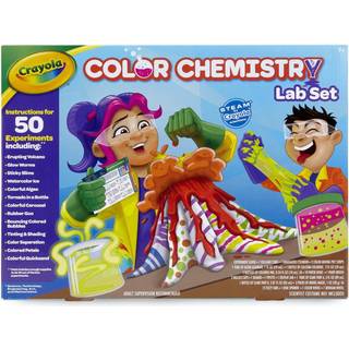 Crayola Color Chemistry Set (50 eksperimenter) Videnskabss?t til b?rn Stam leget?j til b?rn Gave til drenge og piger i alderen 7 8 9
