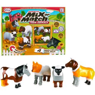 Popular Playthings - Magnetiske Mix & Match Bondegårdsdyr - Fra 3 år.