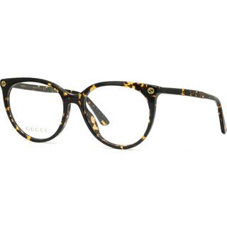 Gucci Kvinde GG0093O 007 Vista -rammer Acetat Brun Transparent Rund