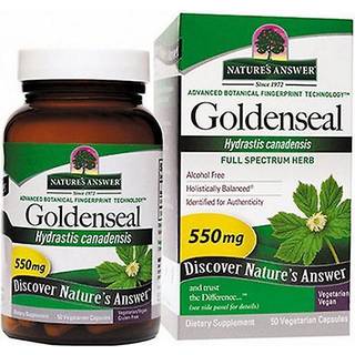 Hydrastisrod (Goldenseal), 550 mg - 50 vegetabilske kapsler
