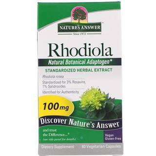 Rhodiolarod, 100 mg - 60 vegetabilske kapsler
