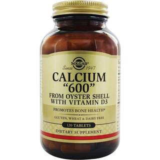 Solgar - Calcium 600 fra Østersskaller med Vitamin D3 120 tabletter