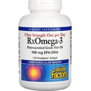 Natural Factors – RxOmega-3 Maximum Triple Strength 900 mg (150 Softgels)
