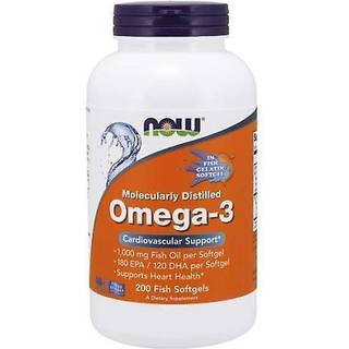 NOW Foods Omega-3 Molekylært Destilleret Fiskeolie