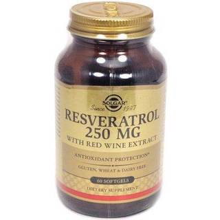Solgar - Resveratrol 250 mg med Rødvinsekstrakt, 60 kapsler
