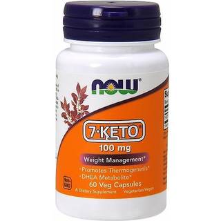 NOW – 7-KETO 100 mg, 60 Veg Kapsler