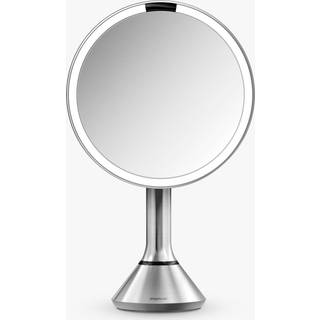 Simplehuman Sensor spejl med touch-kontrol lysstyrke og dobbelt lysindstilling, børstet