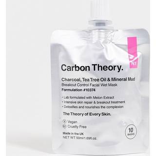 Carbon Theory Charcoal, Tea Tree Oil & Mineral Mud Intens og genoprettende maske til problematisk hud, akne 50 ml - 50 ml