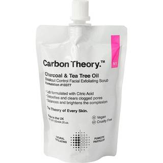 Carbon Theory Charcoal & Tea Tree Oil Eksfolierende ansigtsrens til problematisk hud, akne 125 ml - 125 ml