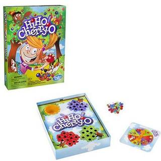 Hi Ho Cherry-O - Klassisk førskole-brætspil til tælling for 2-3 spillere, fra 3 år, med drejende pil, frugtsæt og instruktioner