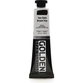 ?ben langsomt?rrende akryl af Golden Van Dyke Brown Hue 2 fl oz. R?r professionel akrylmaling semi-opaque