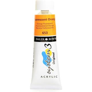 System 3 Acrylic 59 ml. Metallic & Neon Fluo Orange