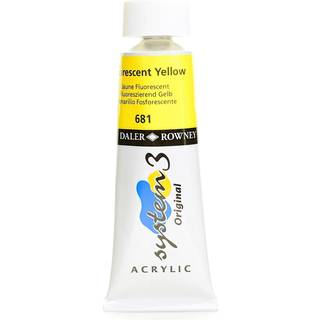 System 3 Acrylic 59 ml. Metallic & Neon Fluo Yellow