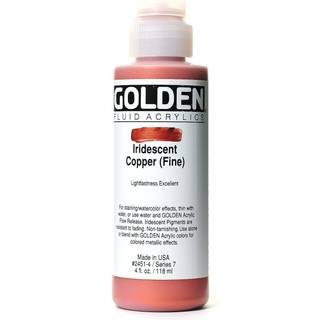 Fluid Acrylics af Golden Iridescent Copper (Fine) 4 fl. oz. Blaske professionel akrylmaling uigennemsigtig