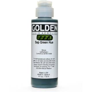Fluid Acrylics af Golden Sap Green Hue 4 fl. oz. Blaske professionel akrylmaling gennemsigtig