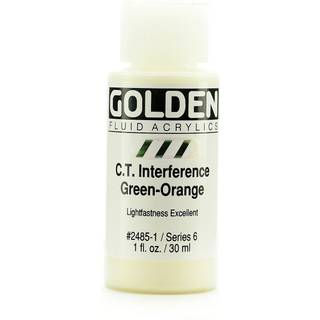 Golden Fluid Acrylics 30 ml - 2485 C.T. Interference Green-Orange