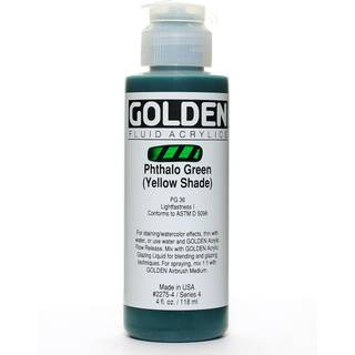 Golden Fluid Acrylics - Pthalo Green (gul skygge) - 4 oz flaske