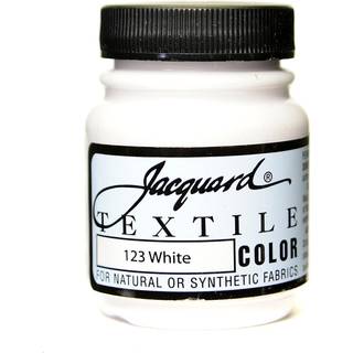 Jacquard stofmaling til tøj - 2,25 oz tekstilfarve hvide blade stof blød - permanent og farvefast - professionel kvalitet maling lavet i USA - ho