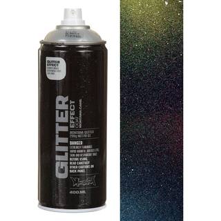 Montana Glitter Effekt Spraymaling - Silver, 400ml.