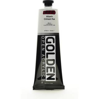 Åben langsomtørrende akryl af Golden Alizarin Crimson Hue 5 fl oz. Rør professionel akrylmaling gennemsigtig
