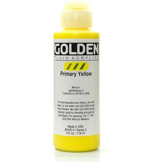 Golden Fluid Acrylics - Primær gul - 4 oz flaske