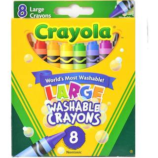Crayola 5555 Kid's f?rste store vaskbare farveblyanter 8 t?ller