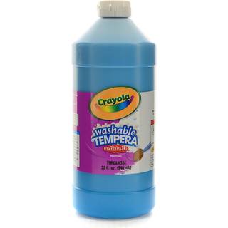 Crayola vaskbar tempera maling til børn turkis maling klasseværelse forsyninger ikke giftig 32 oz klemme flaske