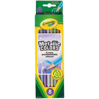 Crayola Metallic FX farvede blyanter - 8 blyanter