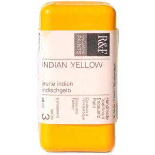 R&F H?ndlavet Paints 103a Encaustic Paint 40 ml Indian Yellow