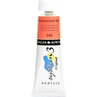 System 3 Acrylic 59 ml. Metallic & Neon Fluo Red
