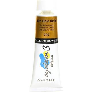 System 3 Acrylic 59 ml. Metallic & Neon Rich Gold (Hue)
