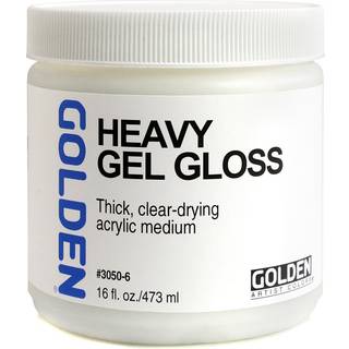 Tung gelglans af Golden 16 fl. oz. Jar Professionel akrylgelmedium gennemsigtig