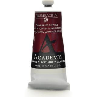 Grumbacher Academy Acryl Maling Gloss 90 ml/3 oz Metal Tube Cadmium Red Deep Hue