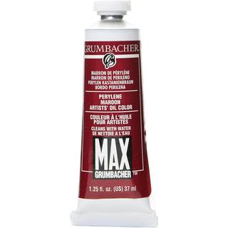 Grumbacher 37 ml Max Water Dincible Oil Paint Perylene Maroon