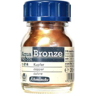 Schmincke Aqua Bronze, vandopløseligt metallicpulver 20 ml, Copper 15 814