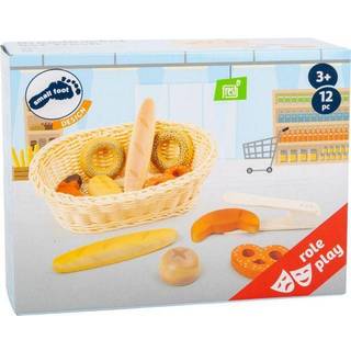Small Foot - Plastic Bread Basket with Play Food Bread 12dlg.