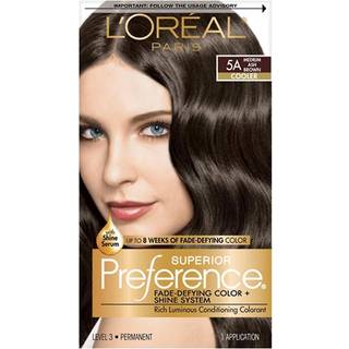 L'Oreal Superior Præference - 5A Medium Ash Brown (Pack of 3)