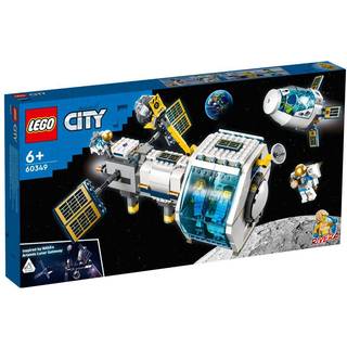 Lego City Lunar Space Station 60349 NASA Inspired Building Toy Model Set med dockingkapsellaboratorier og 5 astronaut -minifigurer