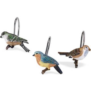 Avanti -sengetøj - Bruserforhæng Hooks Nature Inspired Badeværelsesindretning Sæt af 12 (Love Nest Collection)